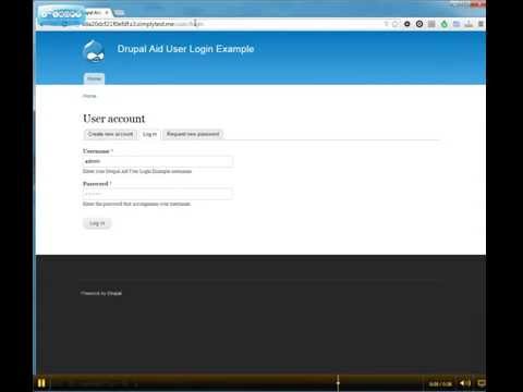 Drupal 7 - How to log in